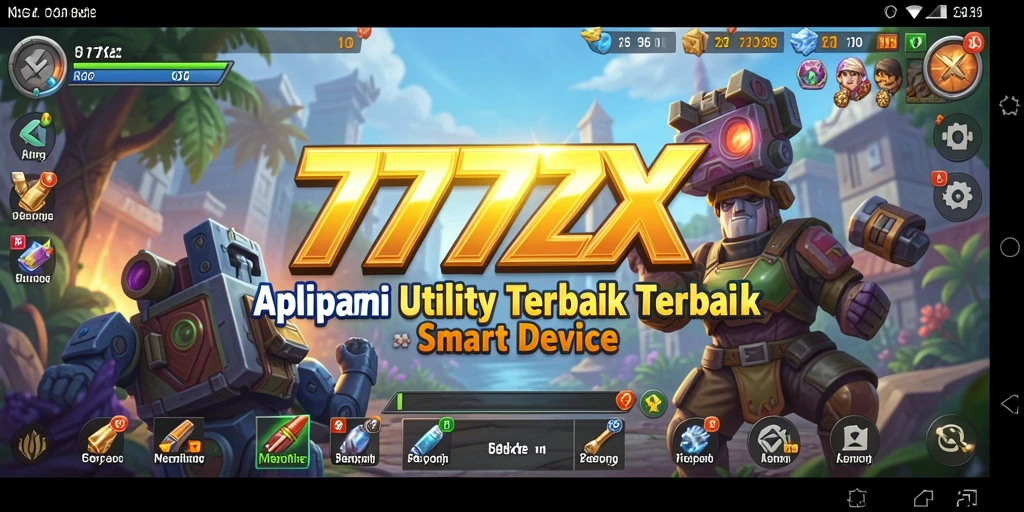 Tampilan utama 777ZX dengan berbagai fitur Utility yang membantu pengguna.