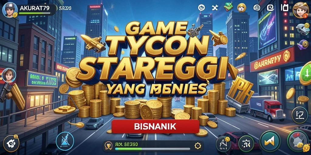 Tampilan menarik gameplay AKURAT79 dengan elemen Tycoon yang seru.