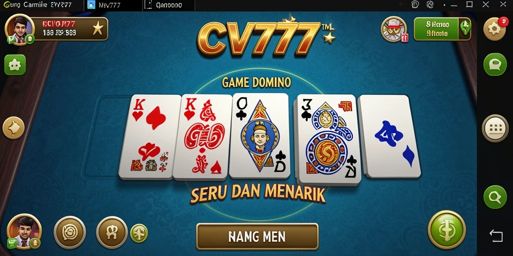 Tampilan gameplay seru dari CV777 yang menggugah semangat bermain.