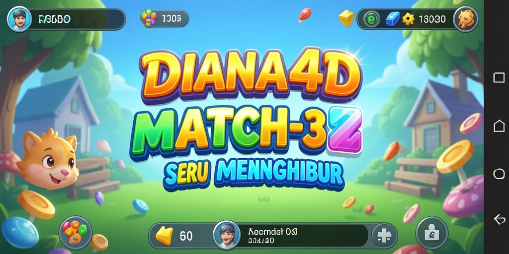Gameplay seru DIANA4D dengan tantangan Match-3.