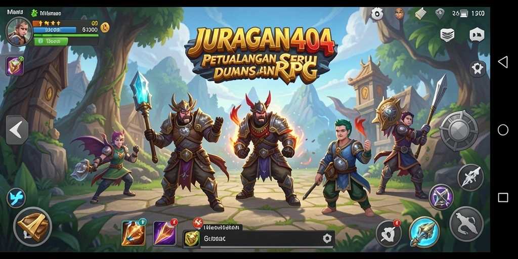 Screenshot gameplay JURAGAN404 yang menampilkan aksi seru dalam RPG.