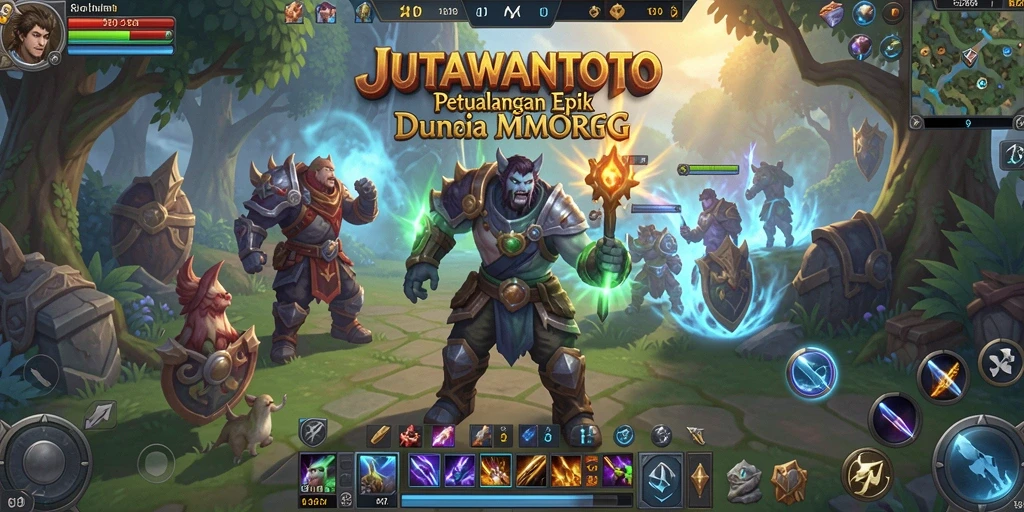 Gameplay seru di dunia fantasi JUTAWANTOTO yang memukau.