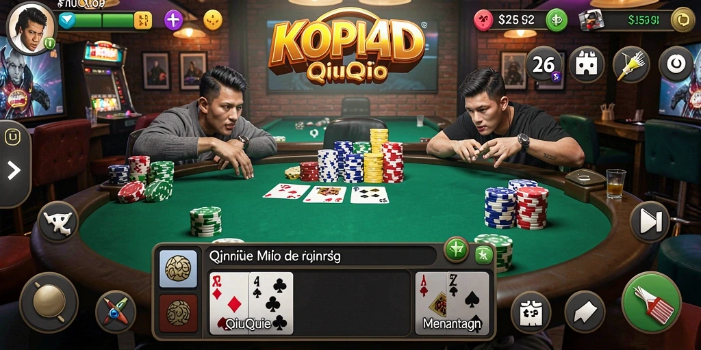 Tampilan gameplay QiuQiu KOPI4D yang mendebarkan.