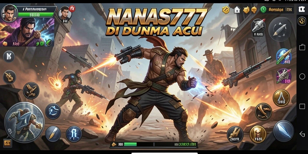 Screenshot gameplay NANAS777 menunjukkan aksi mendebarkan dalam pertarungan yang intens.