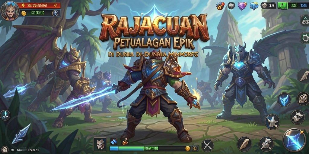 Screenshot utama dari gameplay menarik di RAJACUAN.