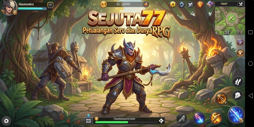 Tampilan gameplay SEJUTA77 yang menakjubkan dan mendebarkan.