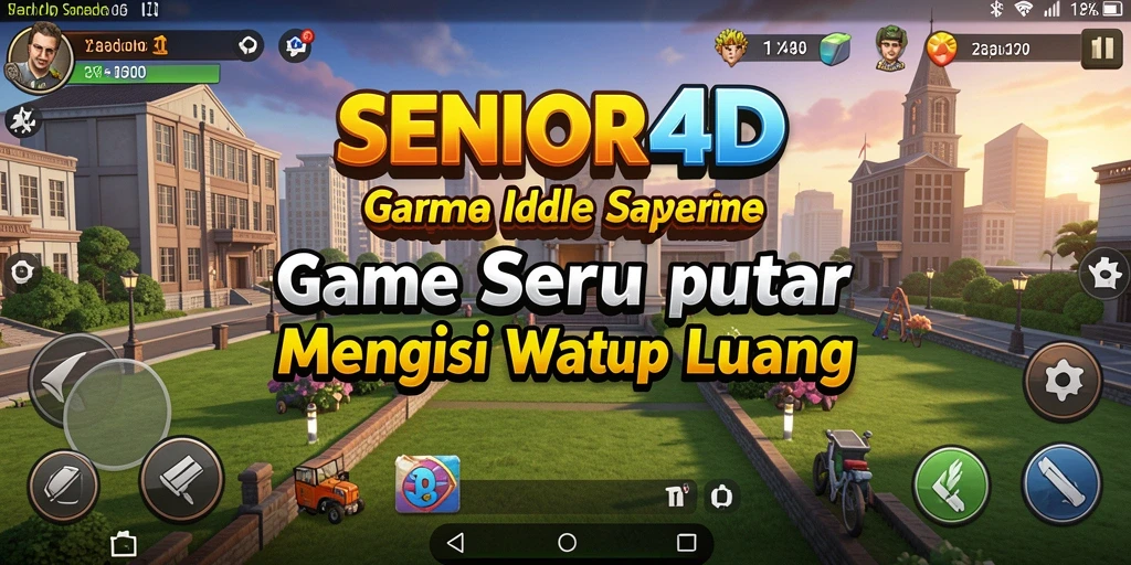 Tangkapan layar gameplay <strong>SENIOR4D</strong> yang menampilkan aksi Idle yang menarik.