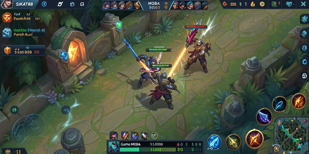 Screenshot gameplay SIKAT88 dengan aksi seru di arena.