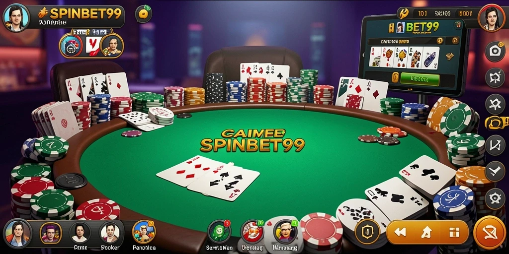 Gameplay SPINBET99 yang seru dalam permainan Poker.