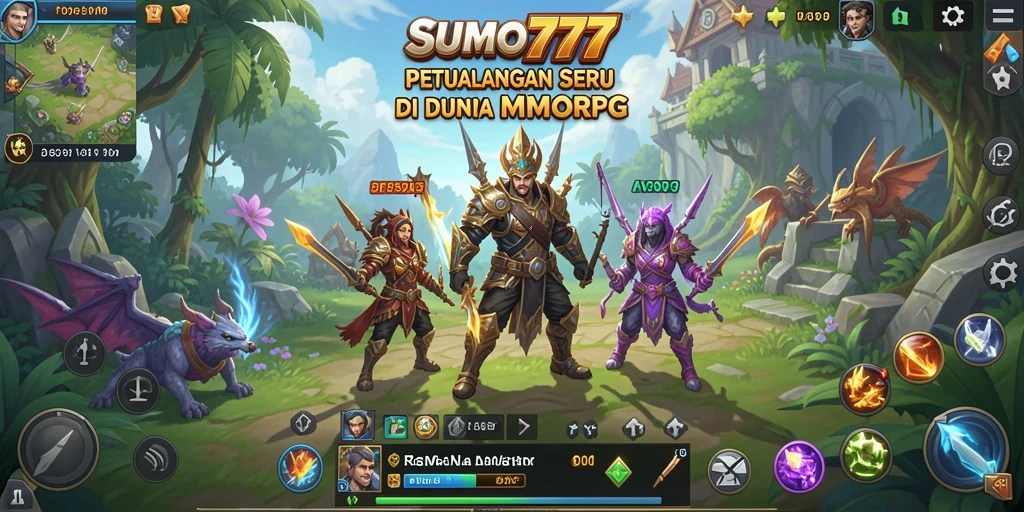 Tampilan gameplay SUMO777 yang menakjubkan dalam dunia MMORPG.