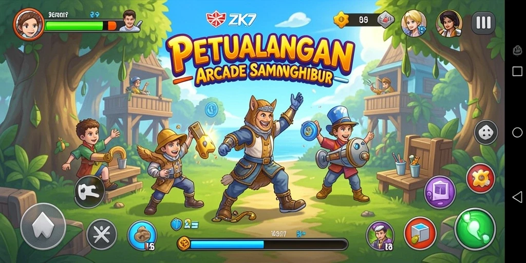 Tampilan menarik dari gameplay ZK7 yang seru.
